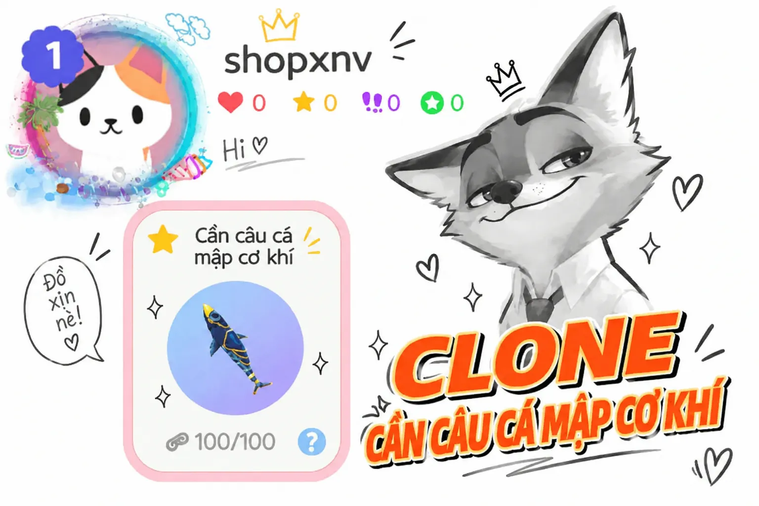 Clone cần cơ khí